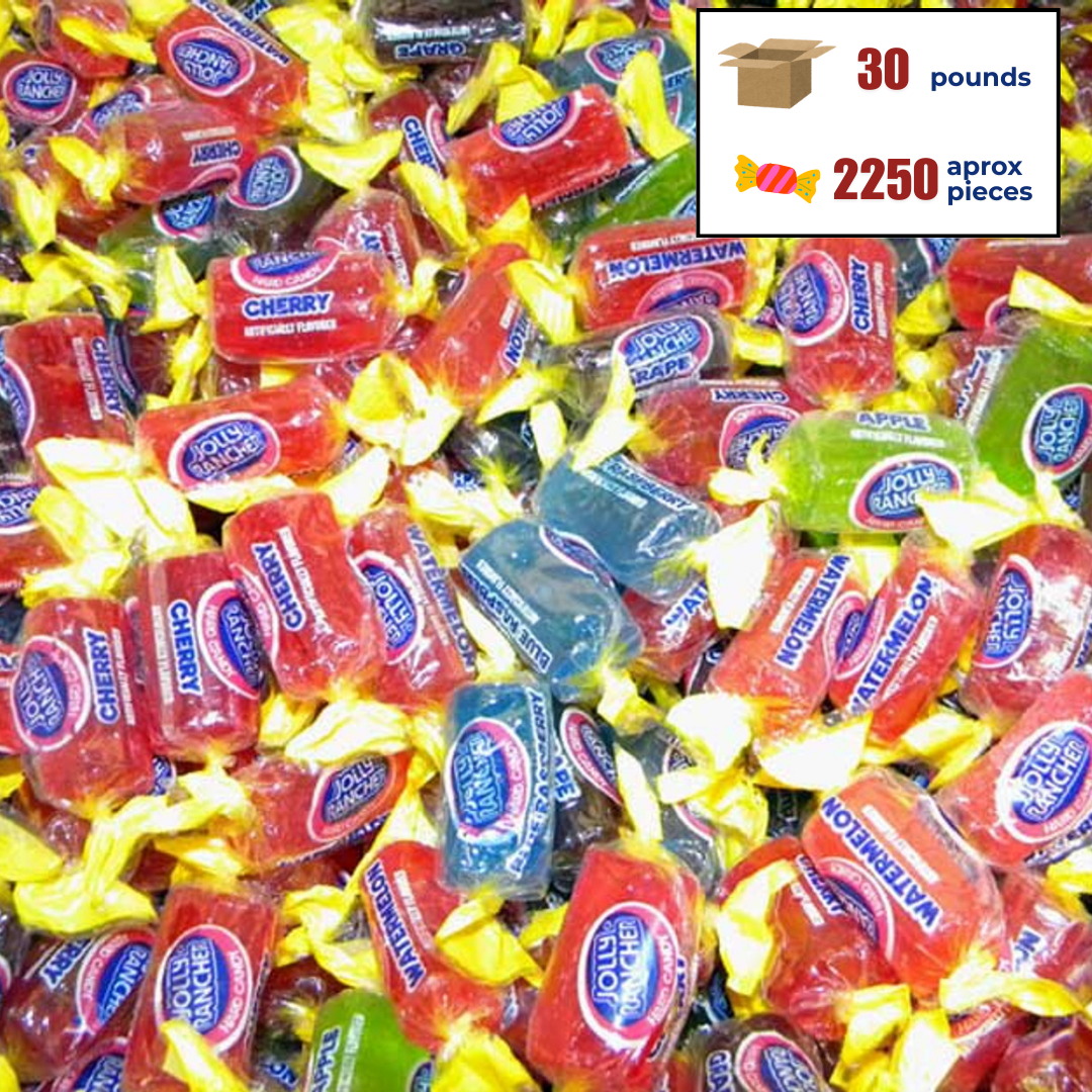 30lb Assorted Jolly Rancher Candy (+/- 2250 pieces)