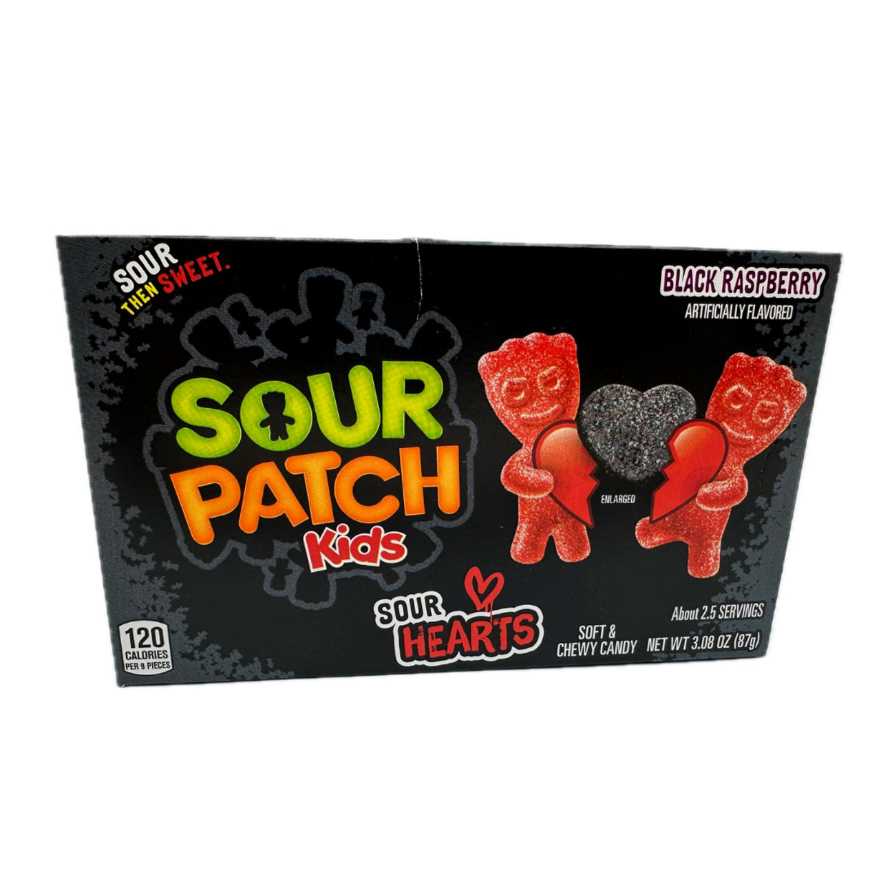 Sour Patch Kids Black Hearts - 3.08oz / 12pk