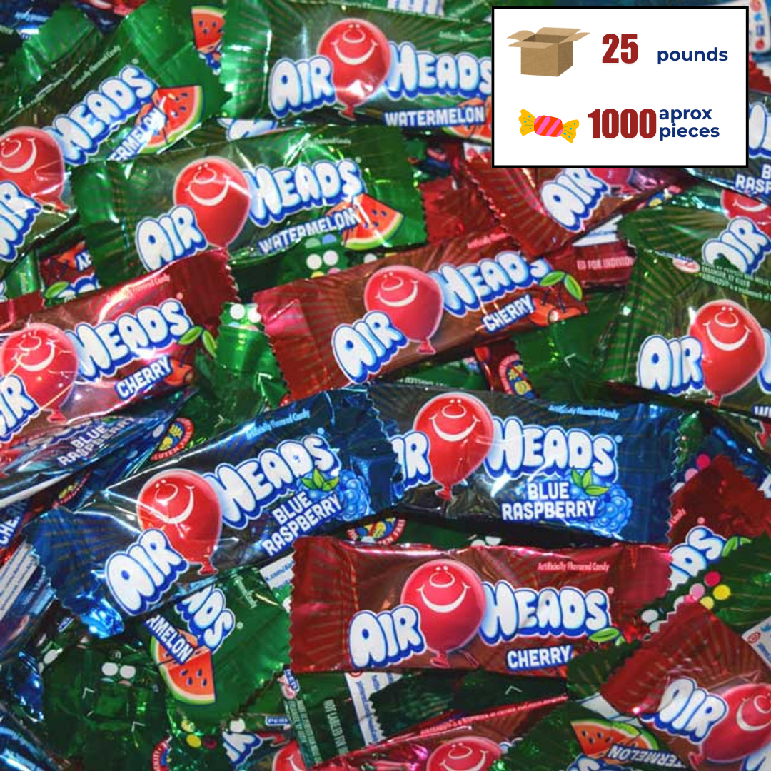 25lb AirHeads Mini Bars (+/- 1000 pieces)