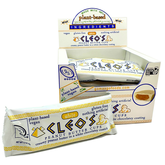 Cleo's Plant-Based, Vegan White Chocolate Peanut Butter Cups - 1.5oz / 12ct