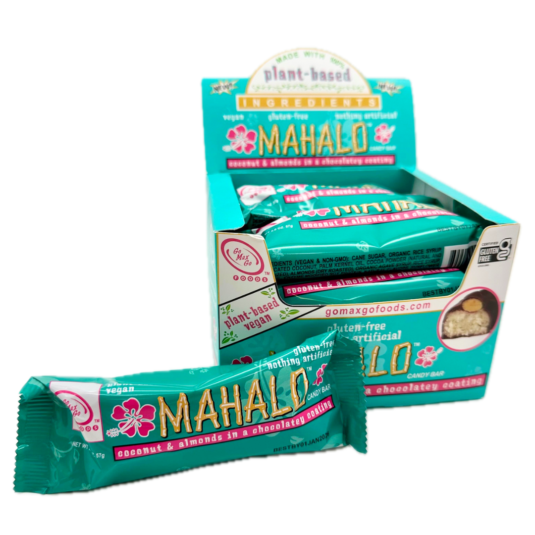 Mahalo Plant-Based, Vegan Candy Bar - 2oz / 12ct