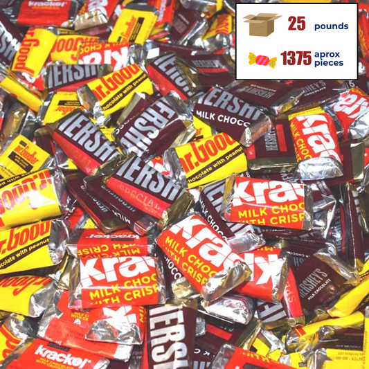 25lb Hershey's Miniatures (+/- 1375 pieces)