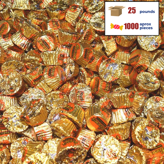 25lb Mini Resse's Peanut Butter Cups (+/- 1000 pieces)